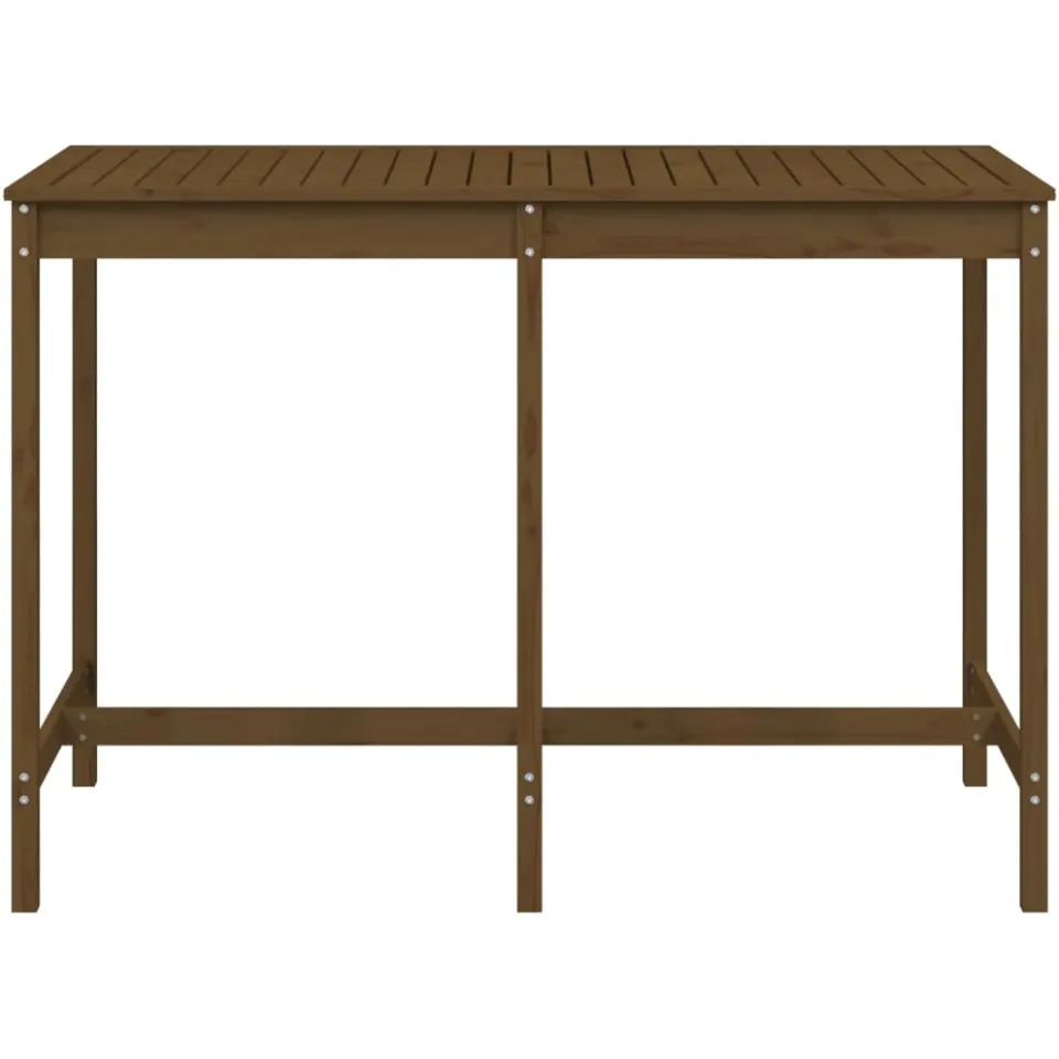 vidaXL Tuintafel 159,5x82,5x110 cm massief grenenhout honingbruin bruin, foto 4