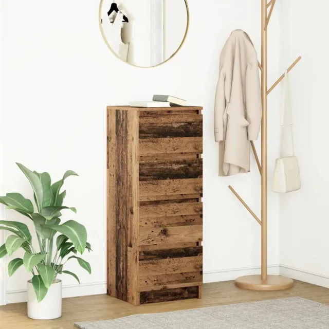 vidaXL Dressoir 37,5x35x99 cm spaanplaat oud hout Bruin