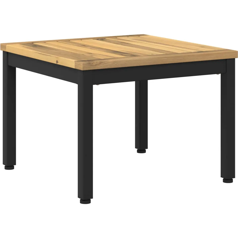 vidaXL Salontafel NAARDEN Whitewash en zwart 49 x 48,5 x 36 cm, foto 3
