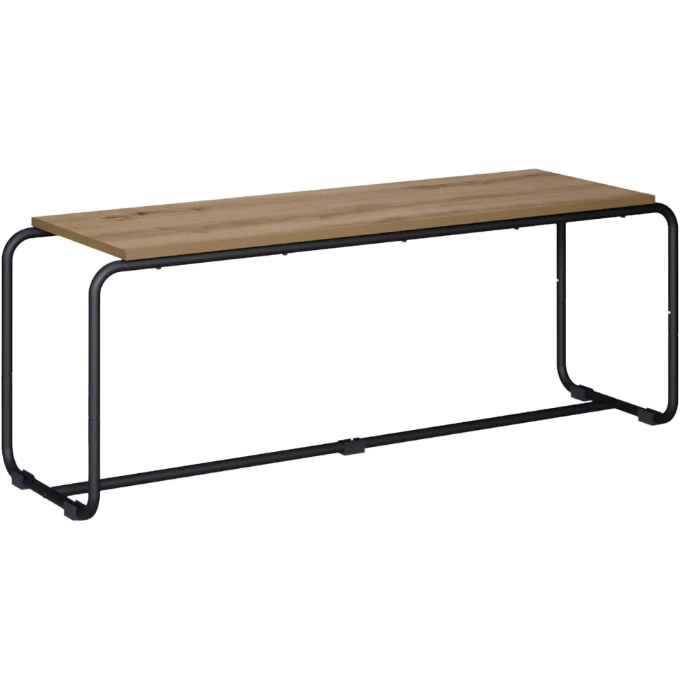 vidaXL TV-standaard 113.5 x 35.5 x 42 cm Artisanaal eiken Bewerkt hout, foto 3