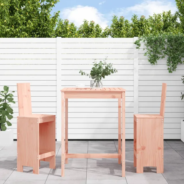 vidaXL 3-delige Tuinbarset massief douglashout bruin, foto 2