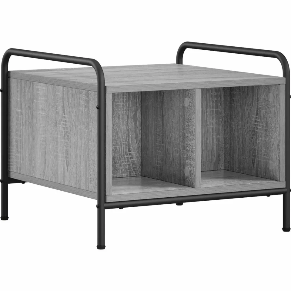 vidaXL Salontafel Grijs Sonoma 50 x 49 x 41 cm Bewerkt hout, foto 3