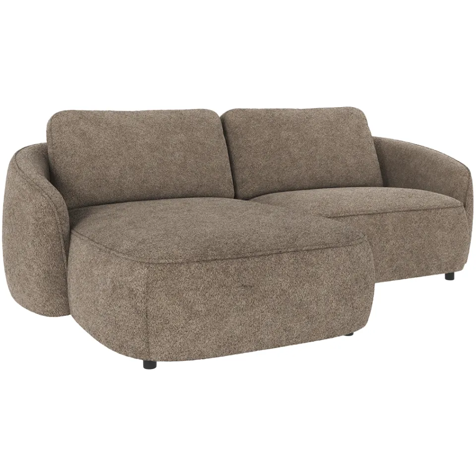 Rowico Home Norris gestoffeerde 3-zits hoekbank bruin - links - 226 cm, foto 2