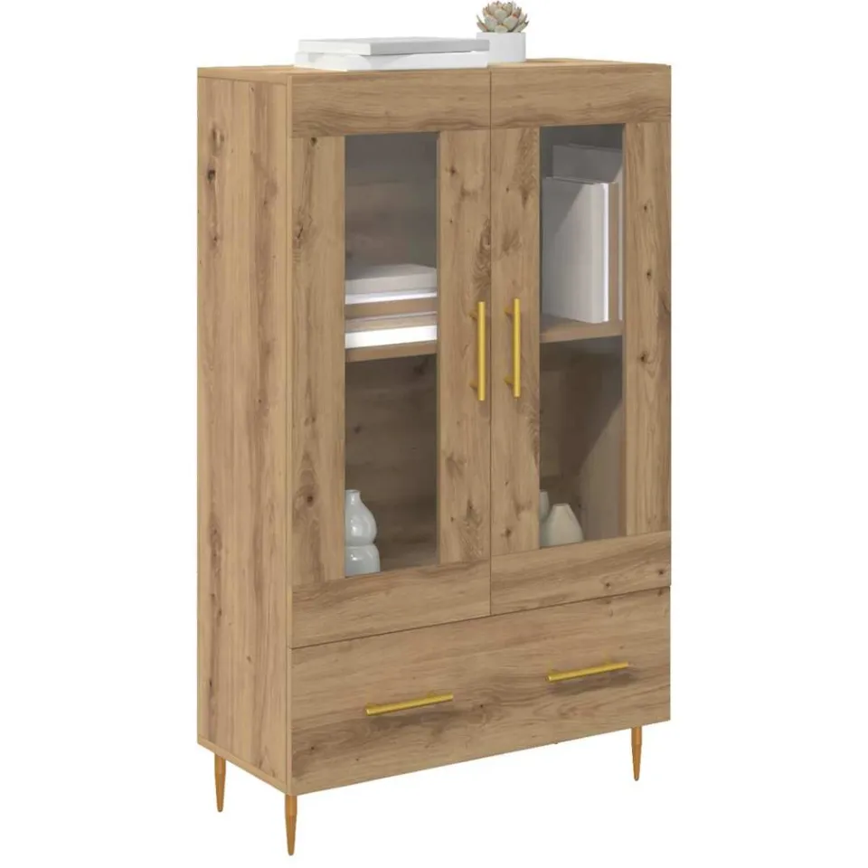 vidaXL Highboard Artisan Eiken 69,5 x 31 x 115 cm Bruin