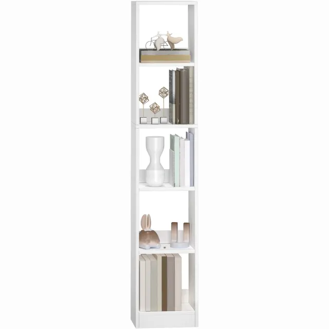 Atlasyx Boekenkast - Kast - 24 x 30 x 153,2 cm - Wit