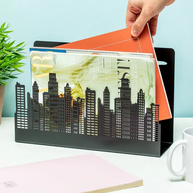 Fisura Skyline Tijdschriftenrek Zwart