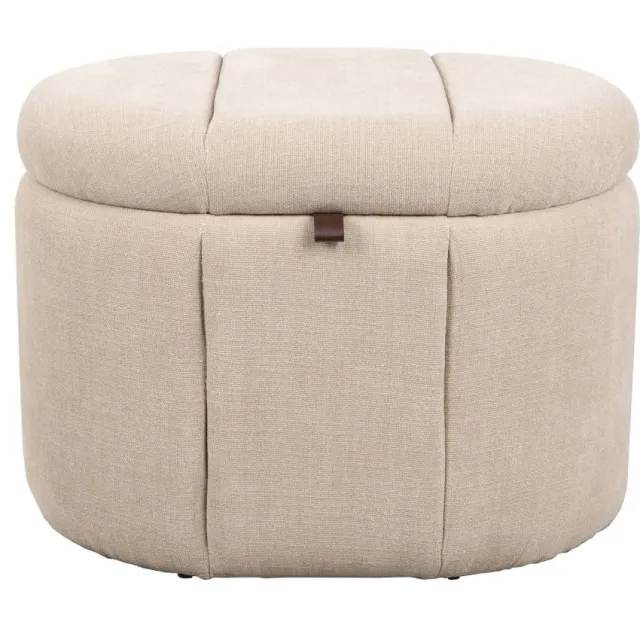 Zuiver Puffy poef beige