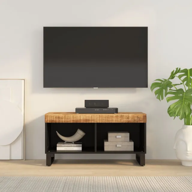 vidaXL Tv-meubel 85x33x43,5 cm massief mangohout bruin