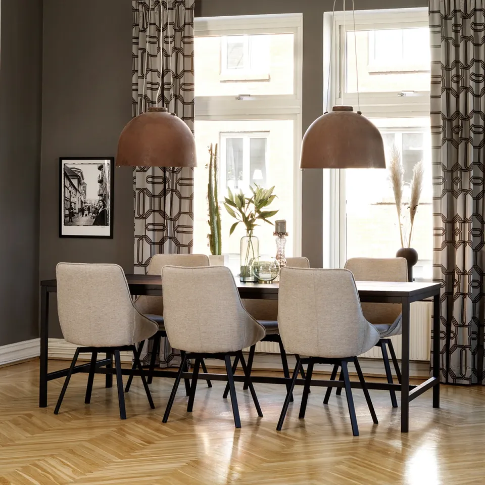 Rowico Home Everett houten eettafel zwart - 220 x 100 cm, foto 3