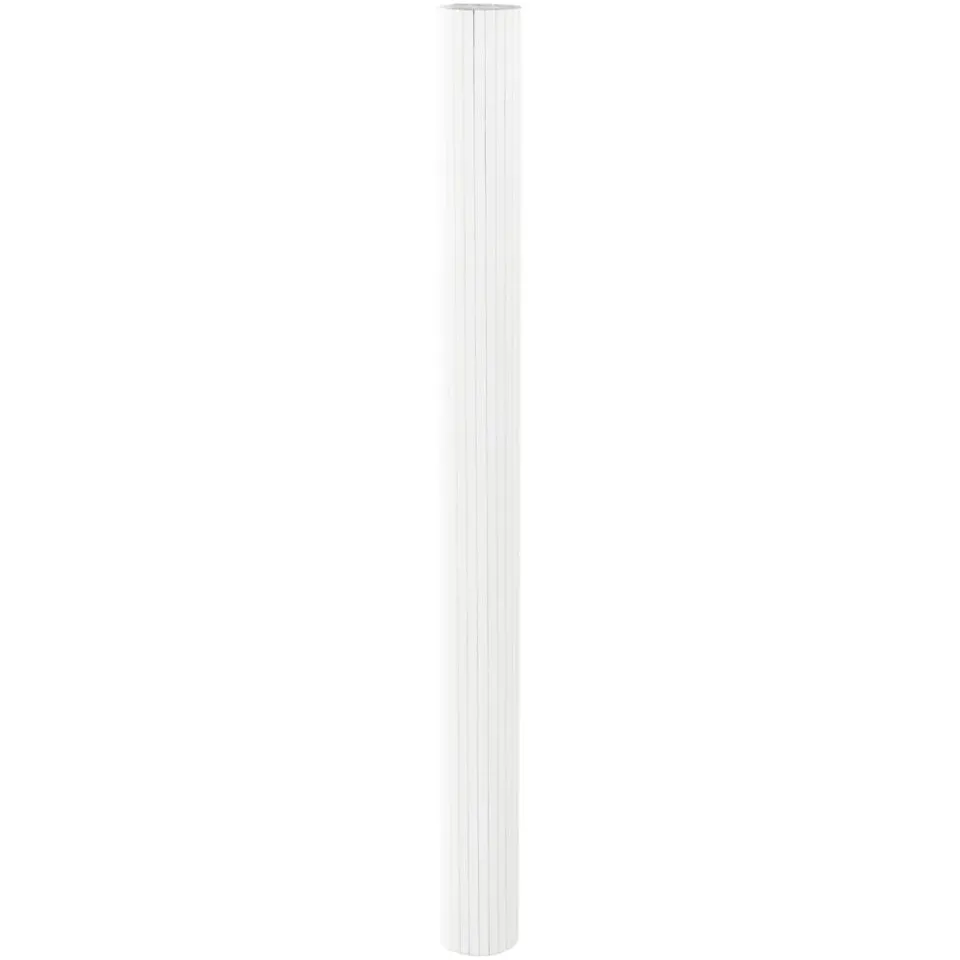 vidaXL Kamerscherm breedte 600 cm hoogte 165 cm bamboe wit