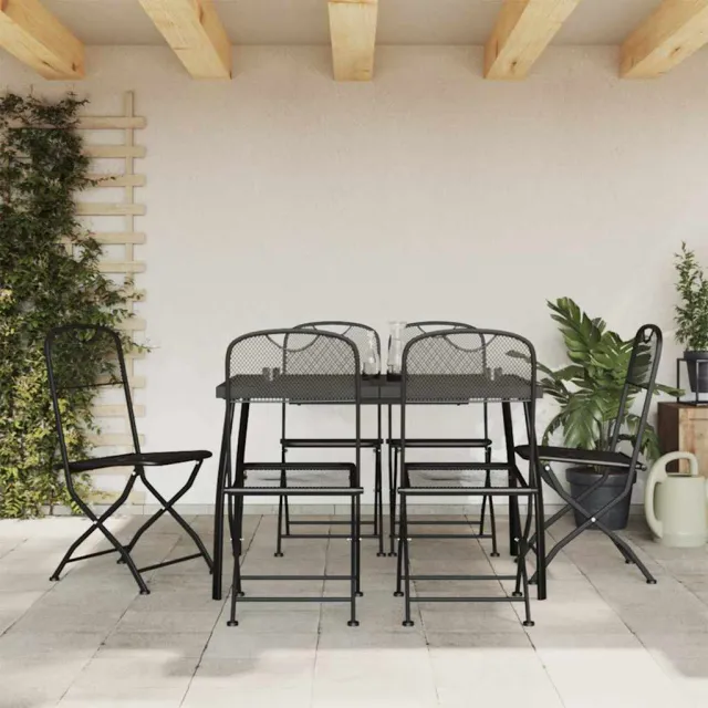 vidaXL 7-delige Tuinset metaalgaas antracietkleurig, foto 2