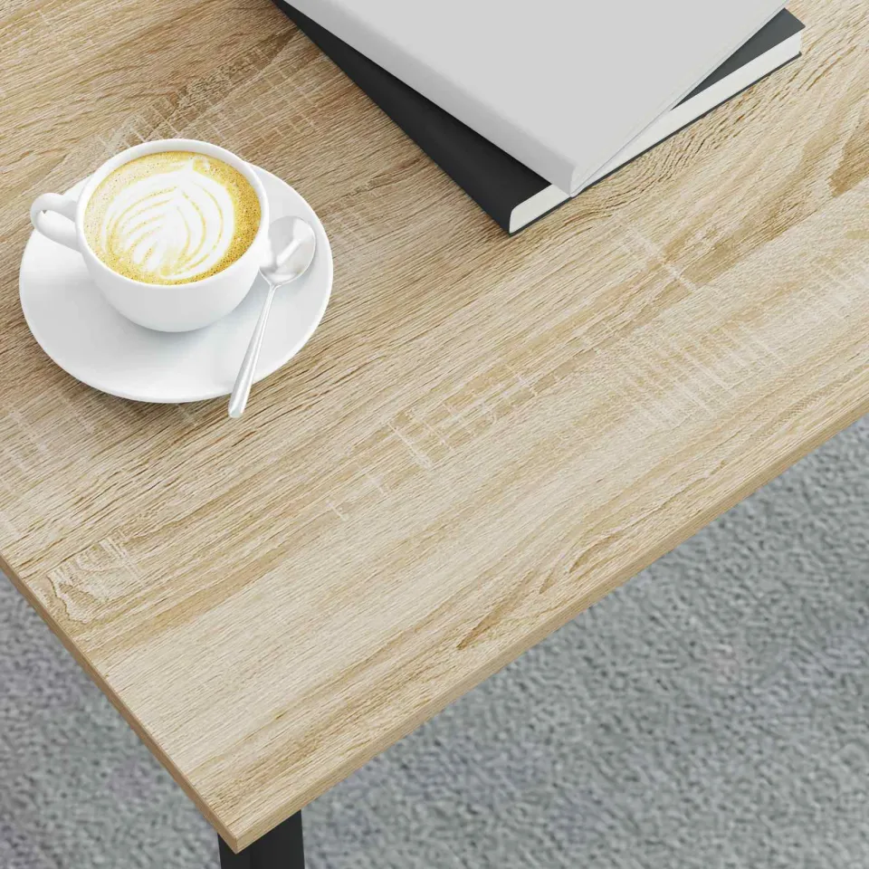 vidaXL Salontafel Sonoma Eiken 70 x 50 x 36 cm Bewerkt hout, foto 4