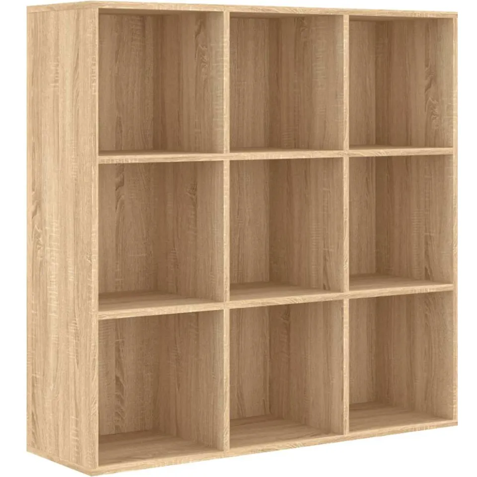vidaXL Boekenkast 98x29x97,5 cm bewerkt hout sonoma eikenkleurig, foto 3