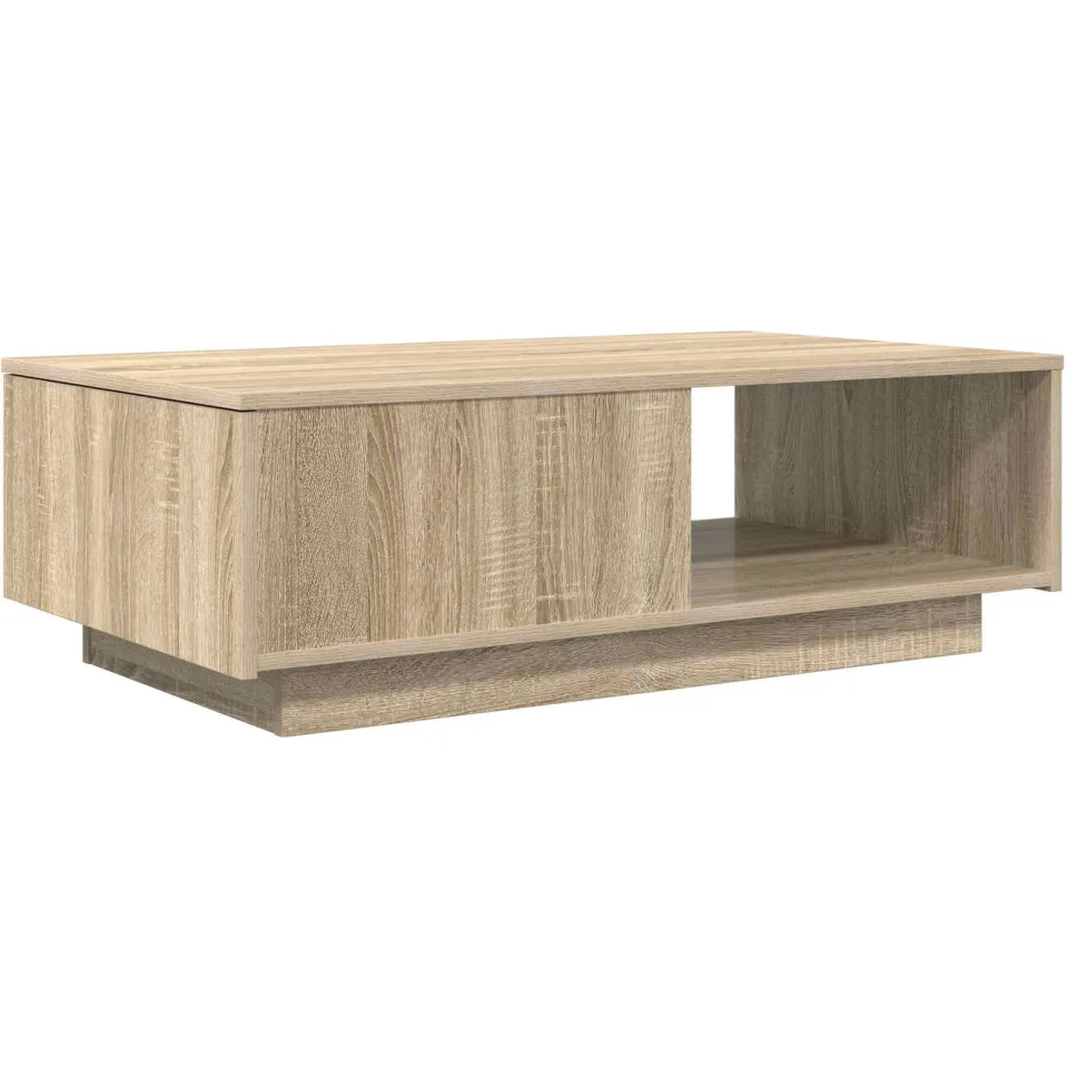 vidaXL Salontafel Sonoma Eiken 95 x 55 x 31 cm Bewerkt hout, foto 3