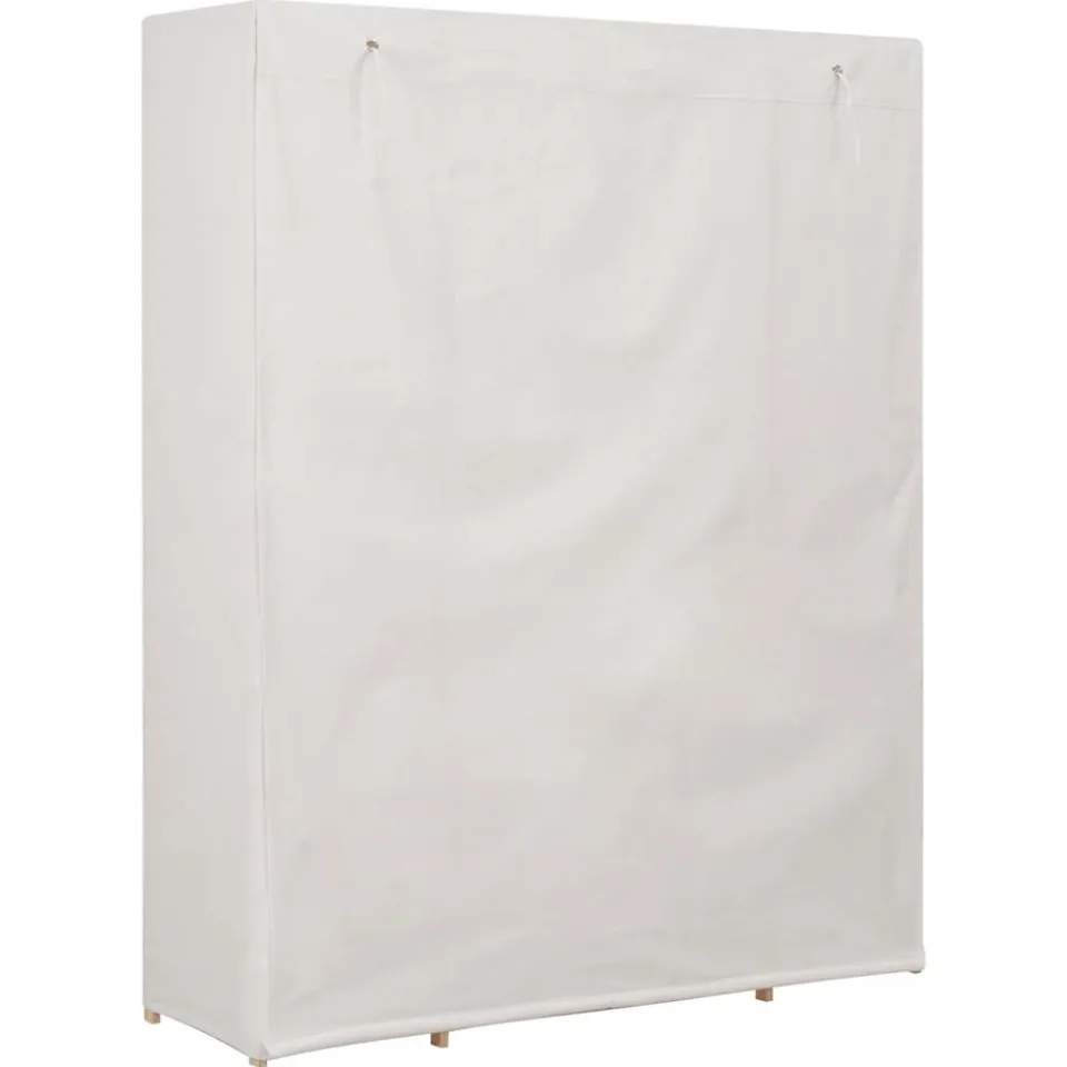 vidaXL Kledingkast 135x40x170 cm stof wit, foto 3