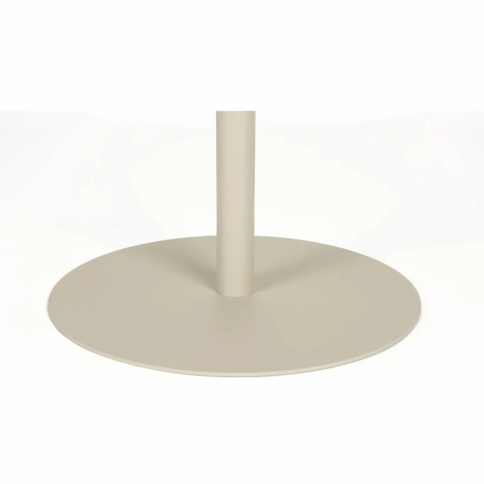Zuiver Snow Bistrotafel Rond 57 cm Metaal Beige, foto 5