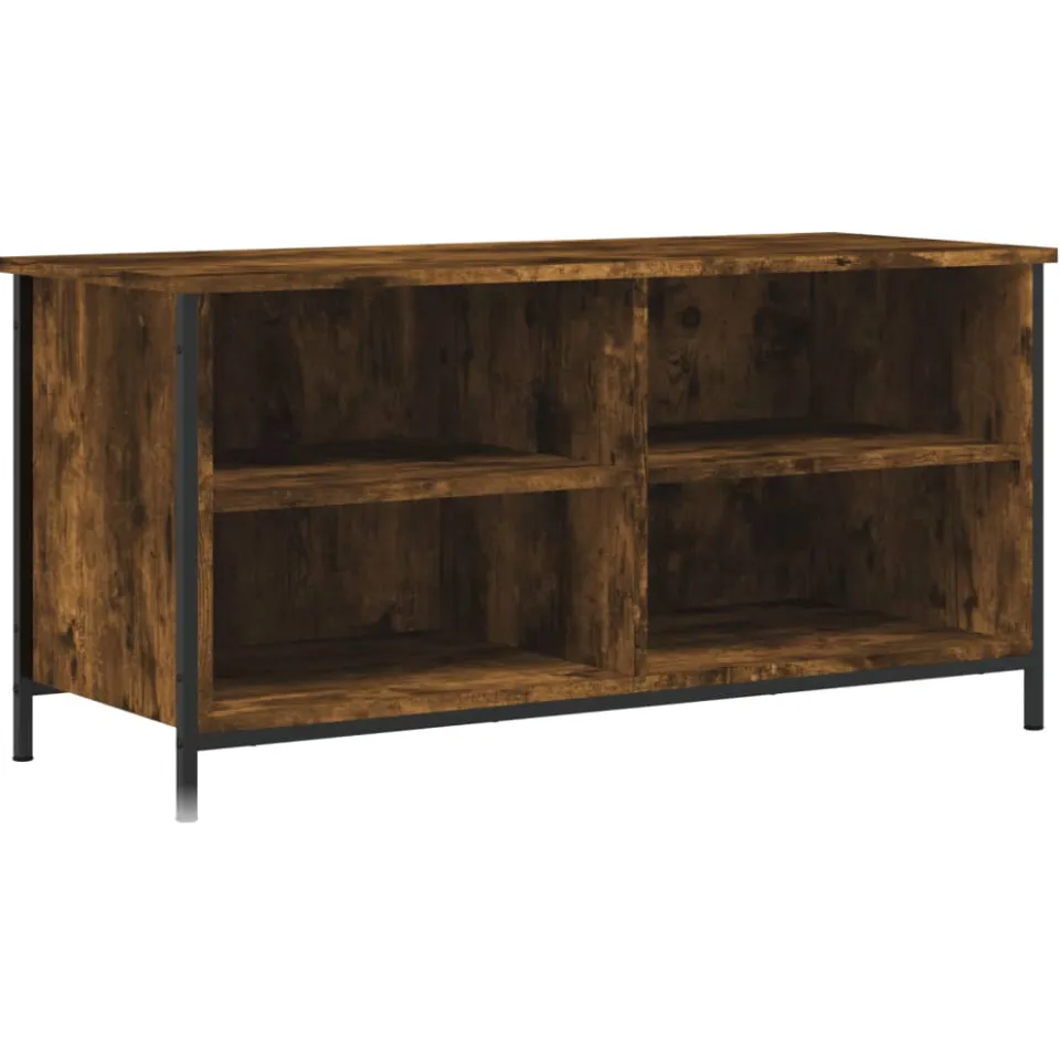 vidaXL Tv-meubel 100x40x50 cm bewerkt hout gerookt eikenkleurig, foto 3