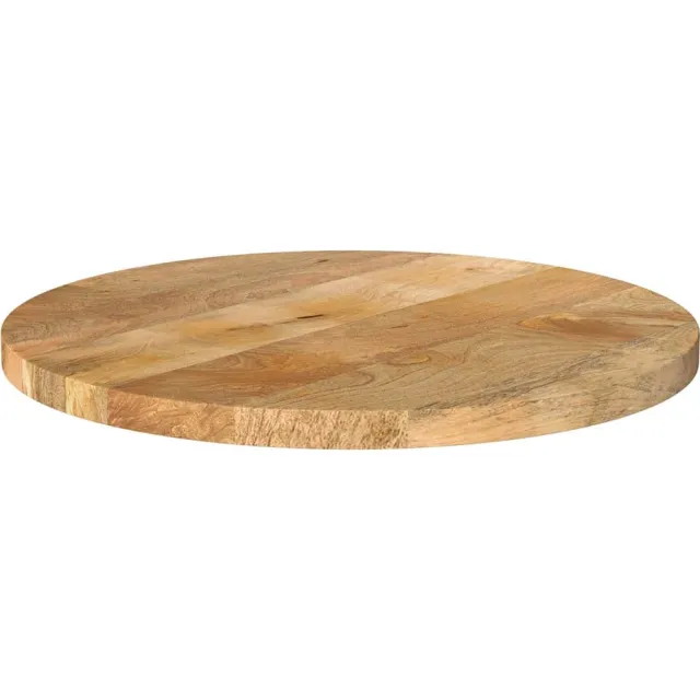 vidaXL Tafelblad rond Ø 60x2,5 cm massief ruw mangohout Bruin