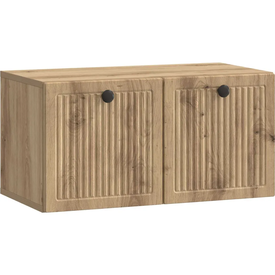 vidaXL Wandbeugel TV-kast 59,5 x 31 x 30 cm Artisanaal eiken, foto 3