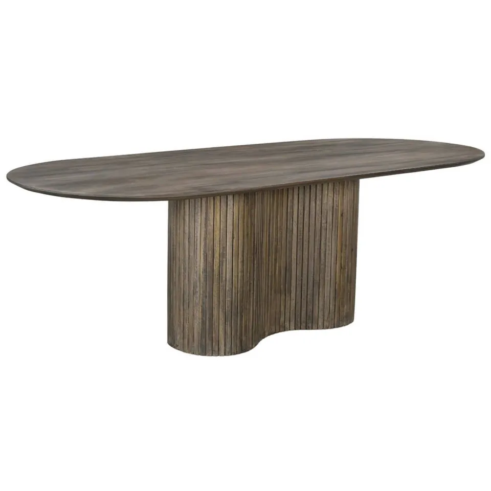 Giga Meubel Eettafel Ava - Ovaal - Mangohout - 240cm, foto 3