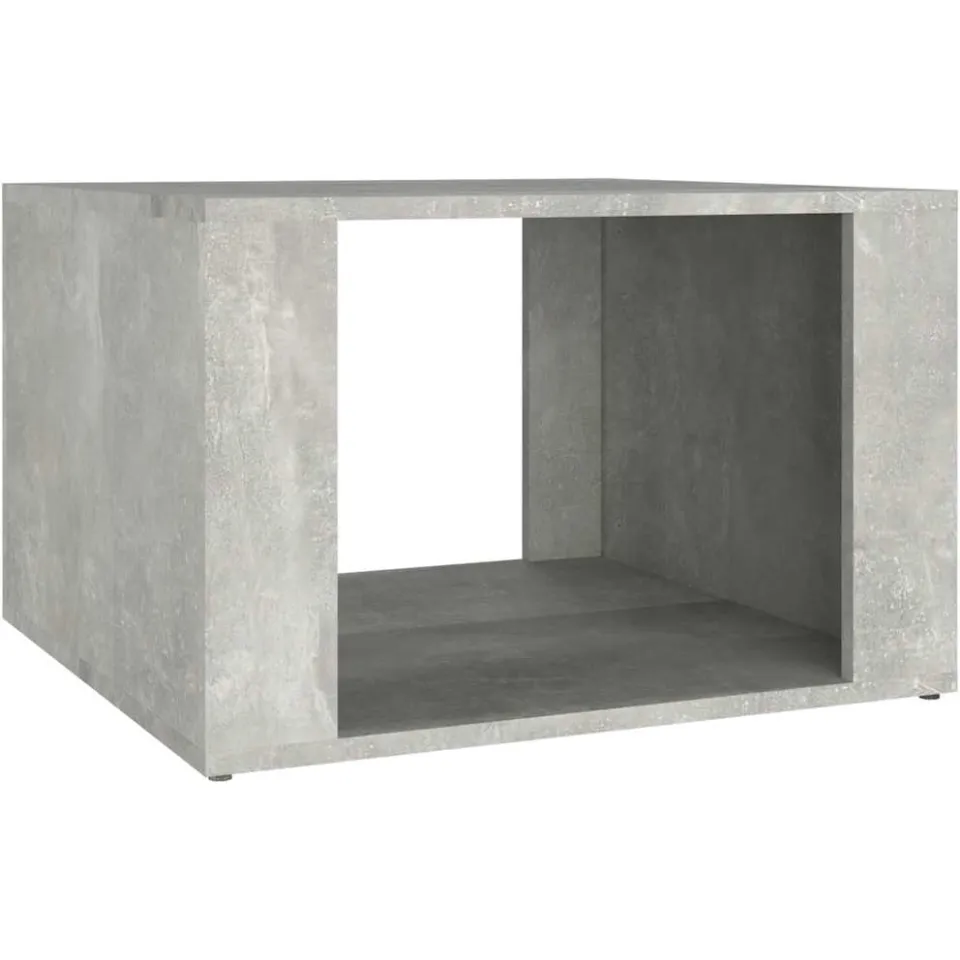 vidaXL Nachtkastje 57x55x36 cm bewerkt hout betongrijs