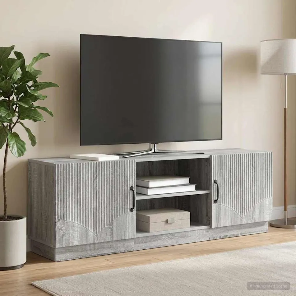 vidaXL TV-kast Grijs sonoma 150 x 31 x 47 cm Bewerkt hout, foto 4