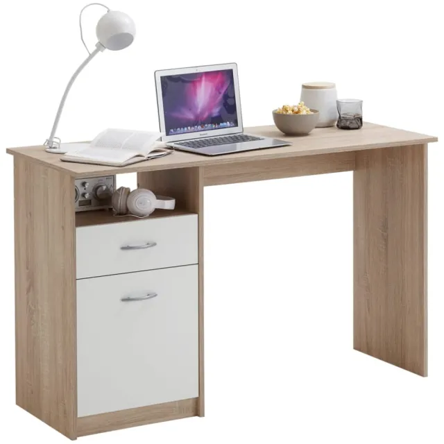 Bureau Neptunus Eiken Bruin | Wit