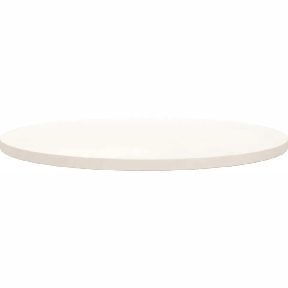 vidaXL Tafelblad rond Ø70x3 cm massief grenenhout wit