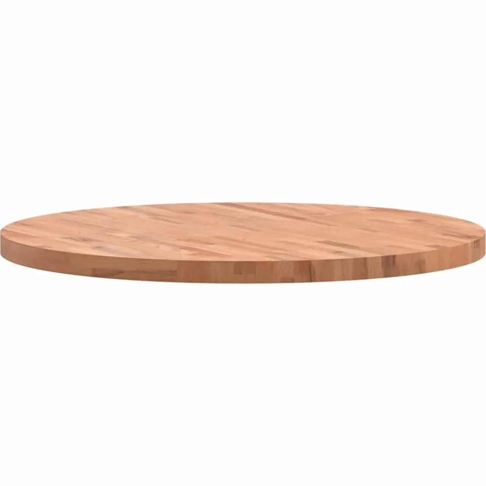 vidaXL Tafelblad rond Ø90x4 cm massief beukenhout Bruin