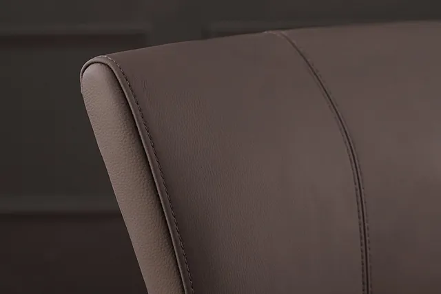 Invicta Interior Moderne sledestoel SAMSON taupe grijs echt lederen metalen frame met comfort handvat - 45173 Zie omschrijving