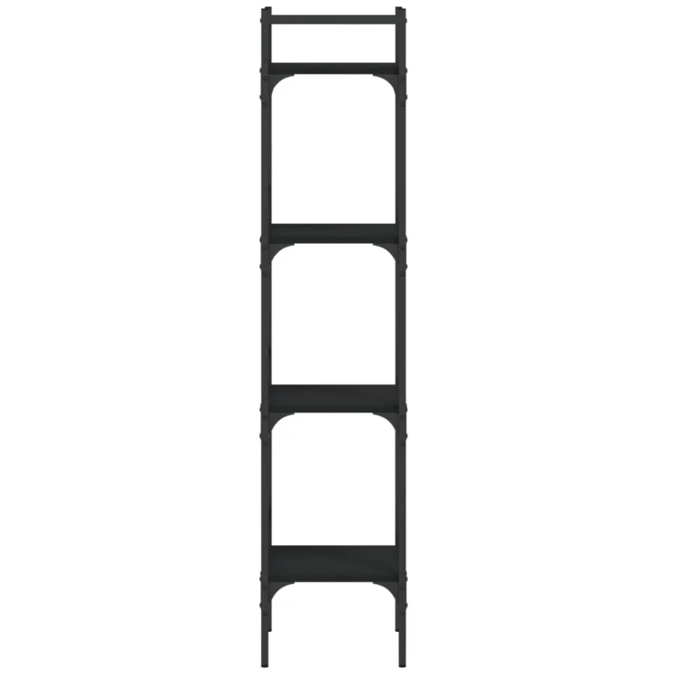 vidaXL Boekenkast 4-laags 35x30x138,5 cm bewerkt hout zwart, foto 4