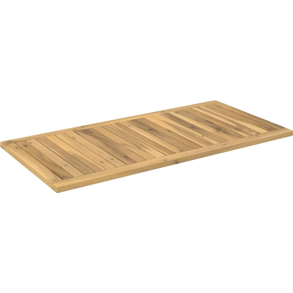 vidaXL Tafelblad 100,5 x 49 x 2 cm Rechthoekig Massief Acaciahout Bruin