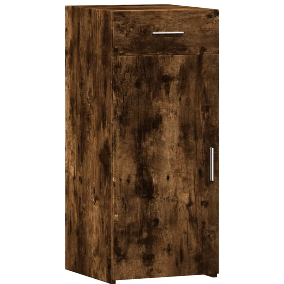 vidaXL Dressoir 40x42,5x93 cm bewerkt hout gerookt eikenkleurig, foto 3