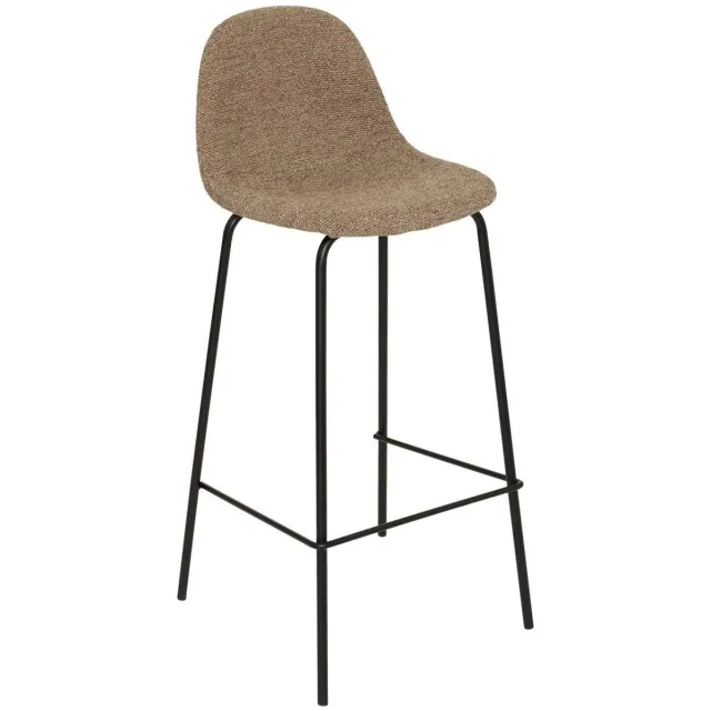 Atmosphera Créateur d'intérieur® Set van 2 retro barkrukken met leerlook VLADI Beige