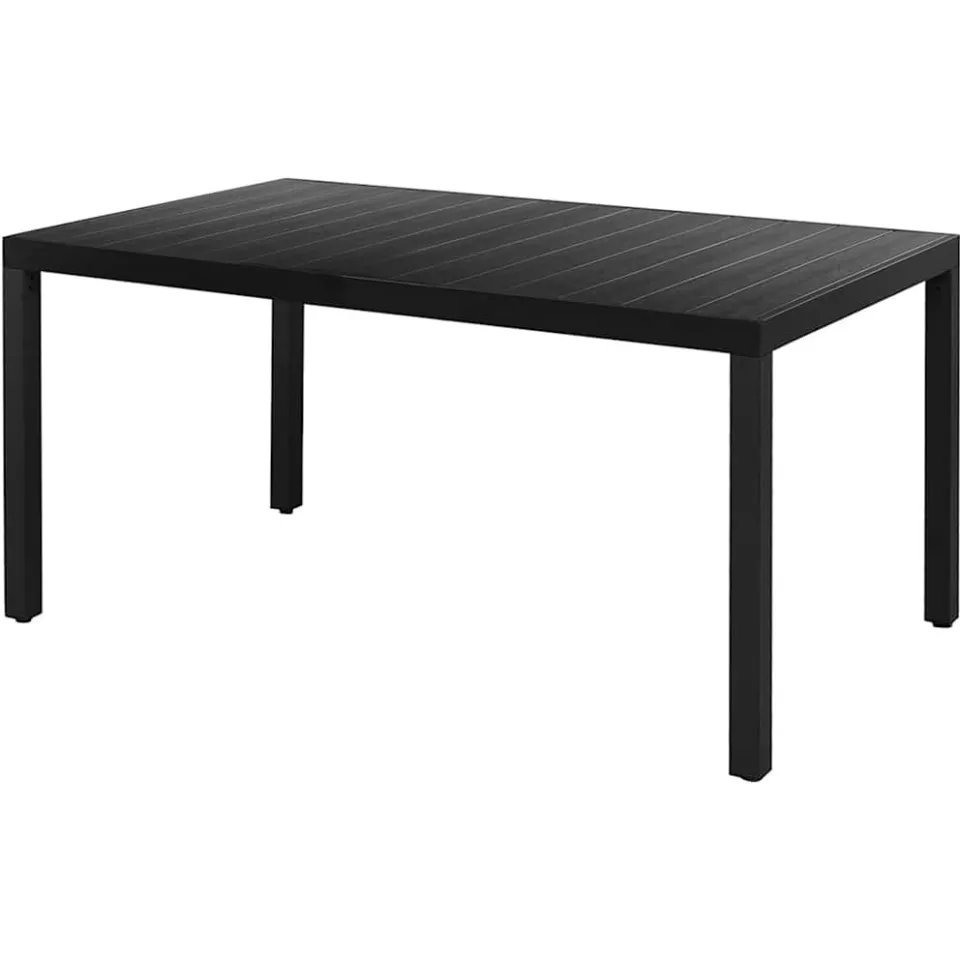 vidaXL 5-delige Tuinset PVC-rattan zwart, foto 3