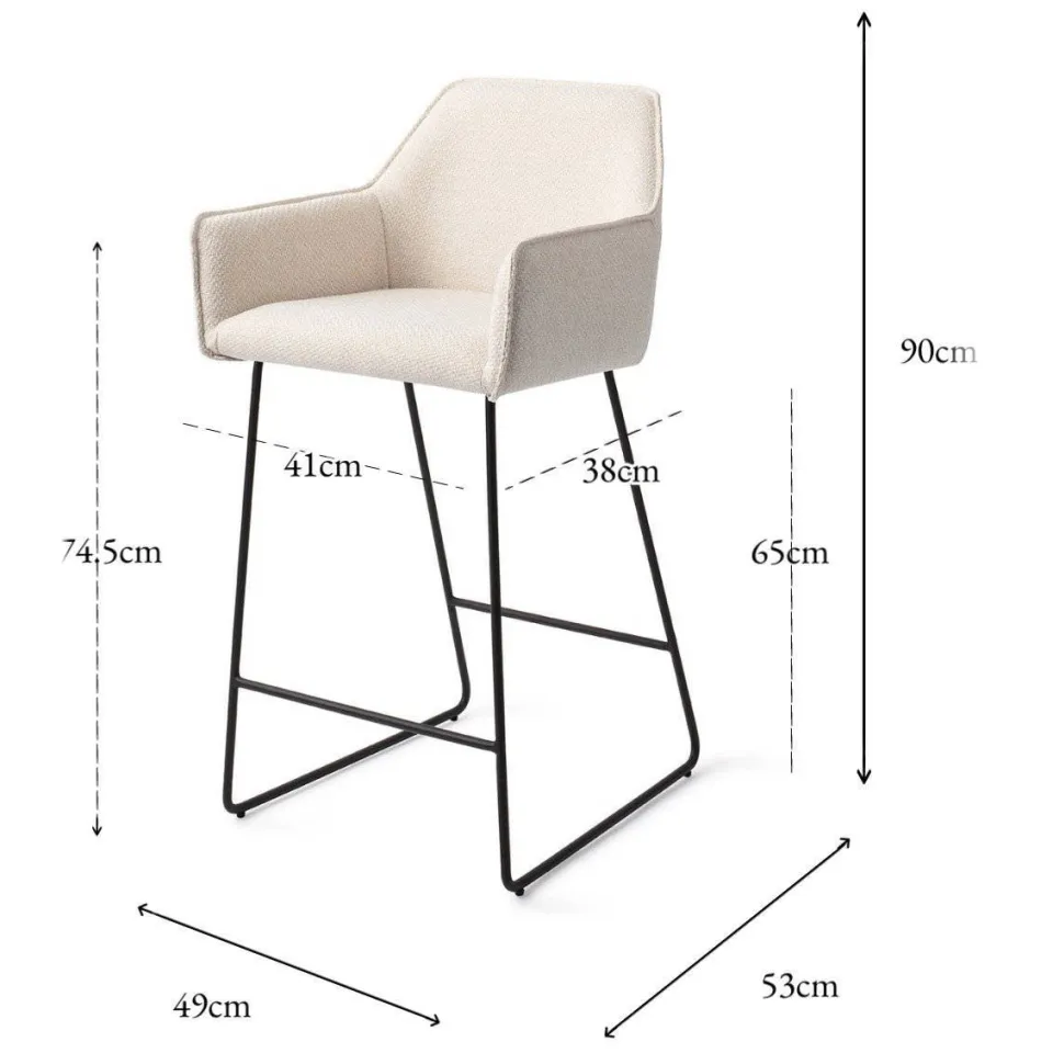 Jesper Home Hofu barkruk beige, foto 4