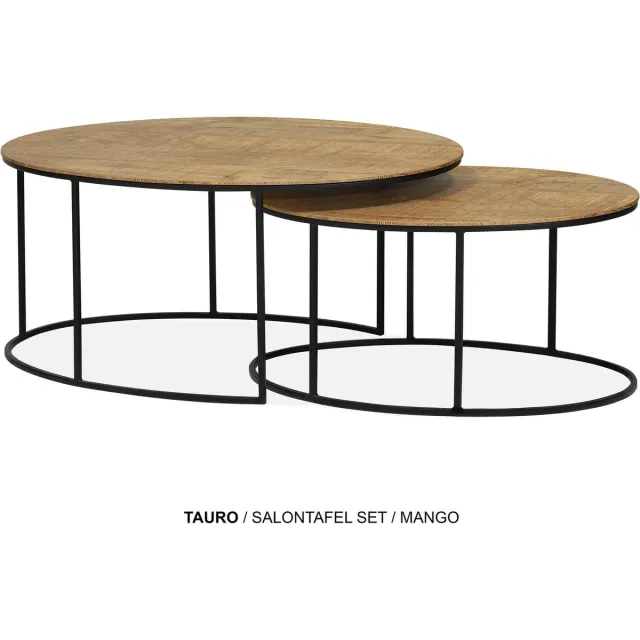 Maxfurn Set ovale salontafel | kleur: Mango