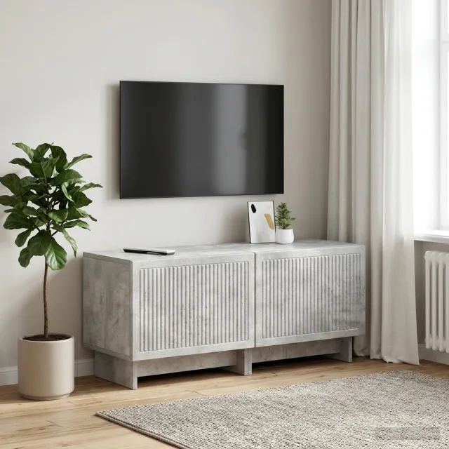 vidaXL Tv-meubel Betongrijs Bewerkt hout grijs, foto 2