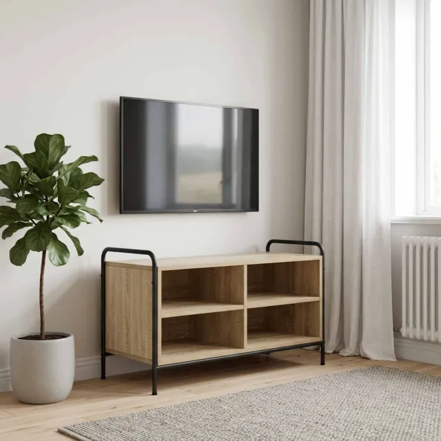 vidaXL Tv-meubel 140 x 39,5 x 50 cm Sonoma Eiken Bewerkt hout Bruin