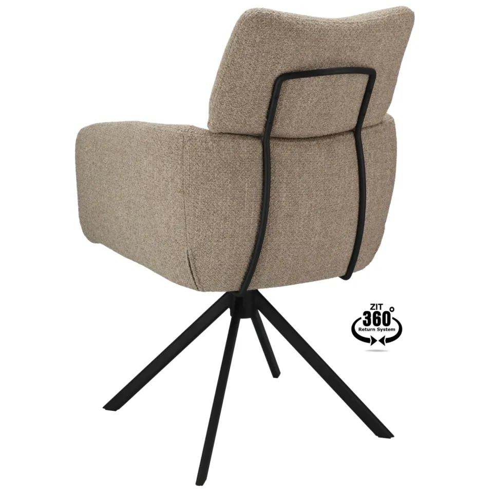 Wehkamp Home Isa armstoel taupe, foto 3