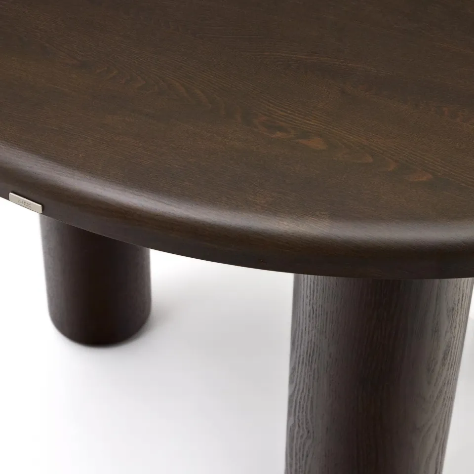 Kave Home Ronde Eettafel 'Mailen' Essen, 120cm, kleur Donkerbruin, foto 5