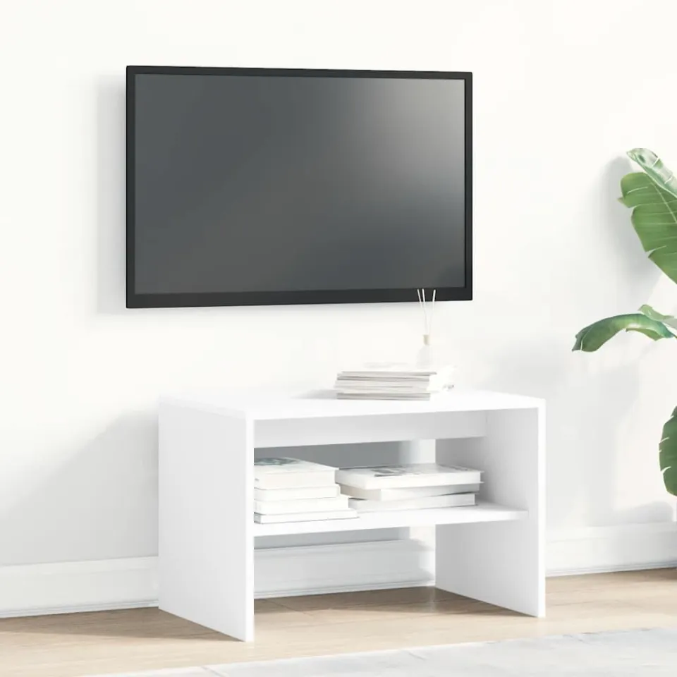 vidaXL Tv-meubel 60x40x40 cm bewerkt hout wit, foto 2