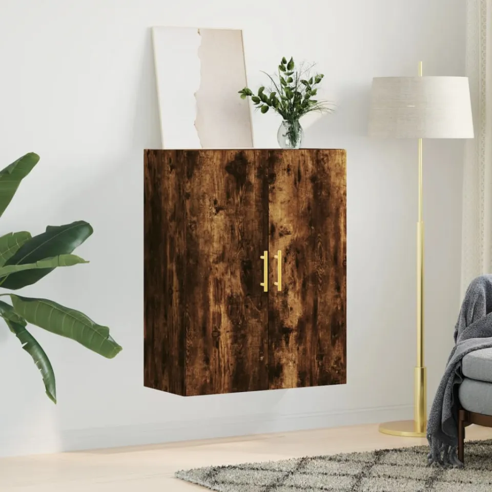 vidaXL Wandkast 69,5x34x90 cm gerookt eikenkleurig, foto 3