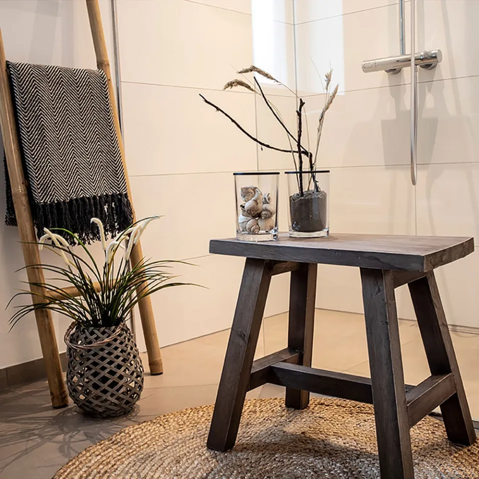 Artichok Jules driftwood houten bankje - 50 x 25 cm bruin, foto 5