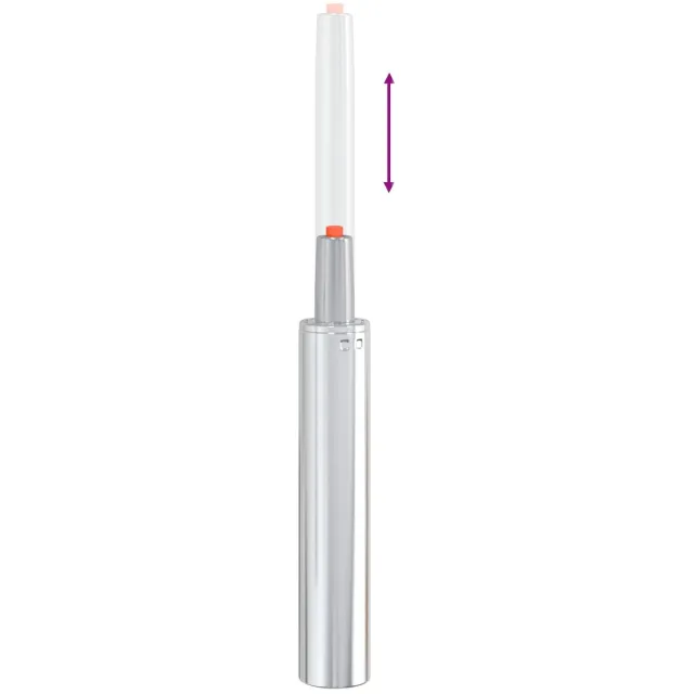vidaXL Bureaustoel - Gas - Cilinder - Chroom - 318-473 - mm - IJzer