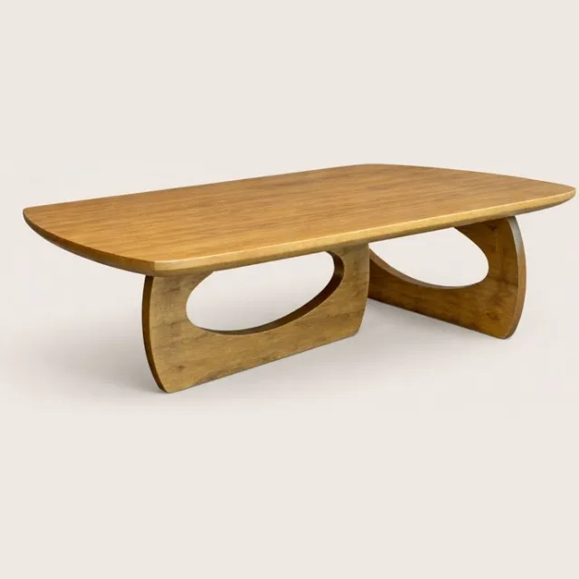 Niva Home Salontafel 135 cm Mangohout – Deens Ovaal – Elegant Chic Naturel