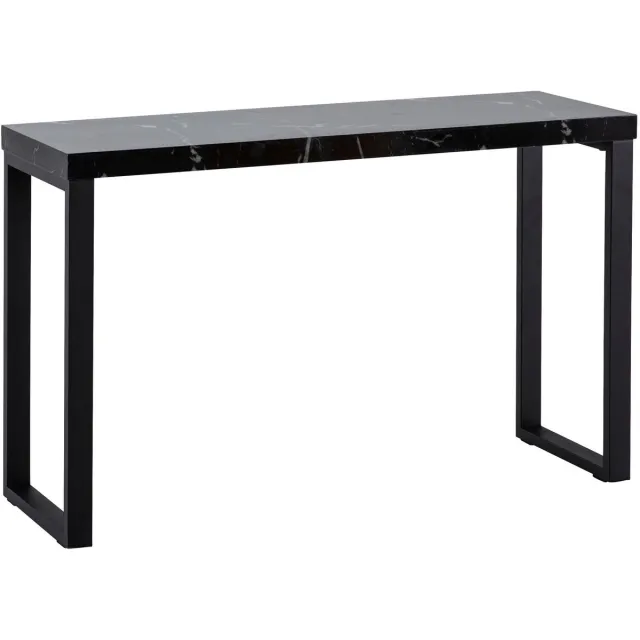 Wohnling Sidetable zwart marmerlook 120 cm Zie omschrijving