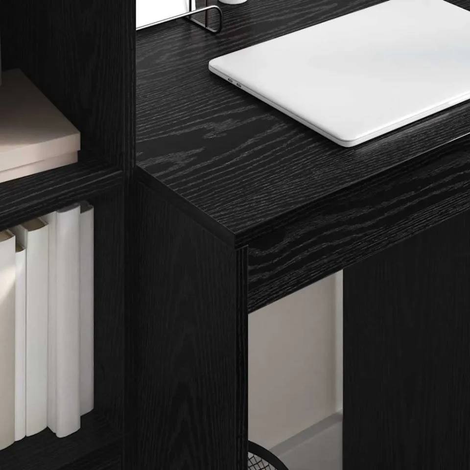 vidaXL Bureau Zwart Eiken 60 x 50 x 76 cm, foto 4