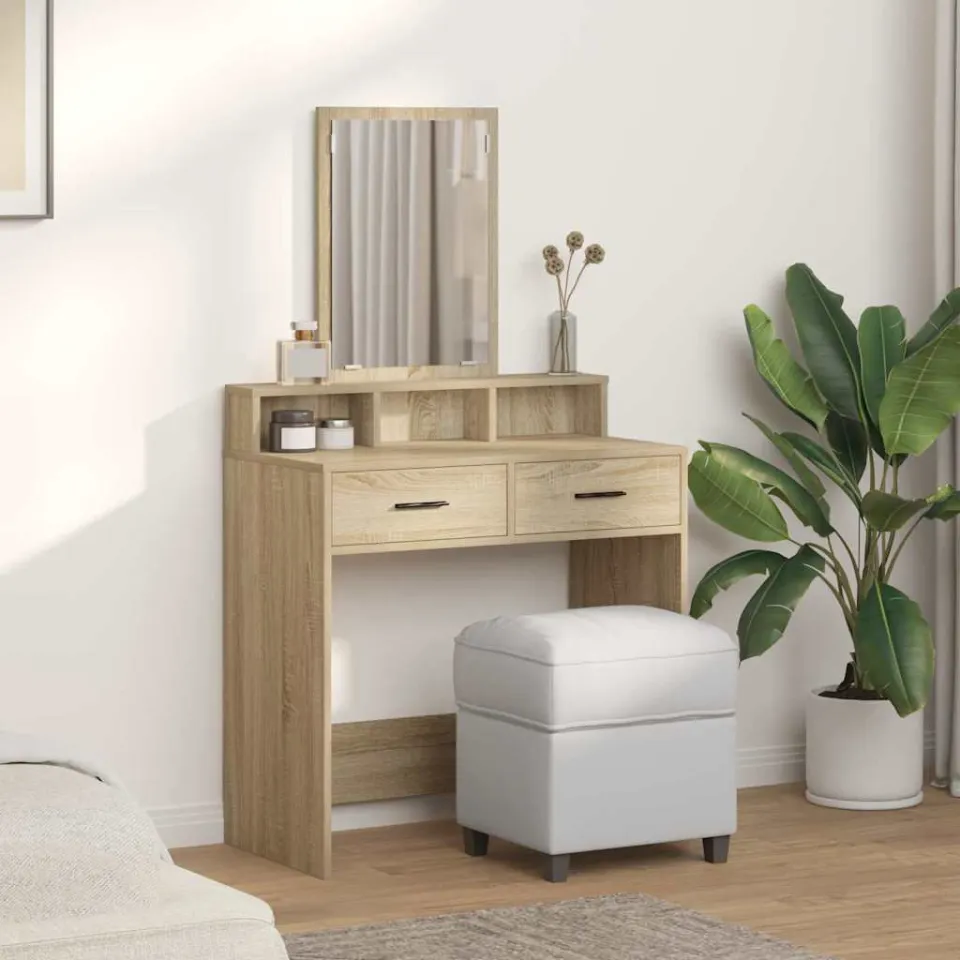 vidaXL Plafondtafel Sonoma Eiken 79 x 41 x 140 cm Bewerkt hout, foto 3