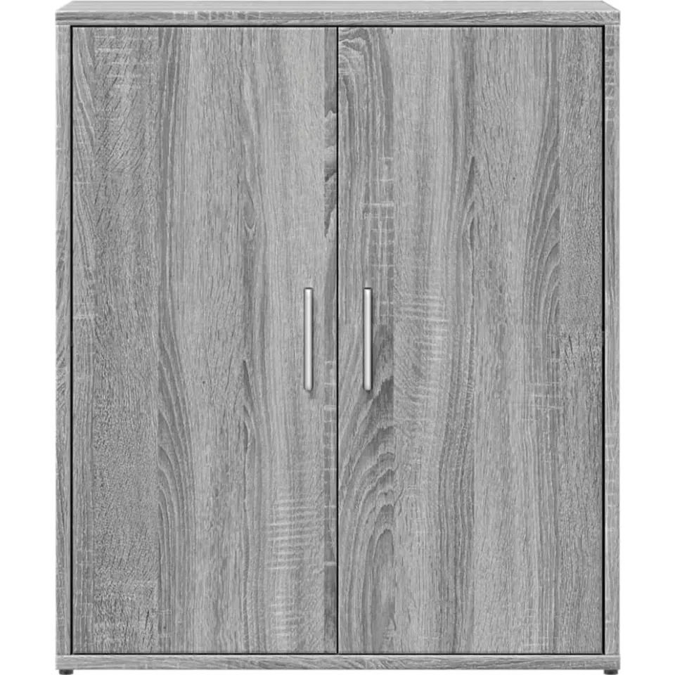 vidaXL Dressoir 60x31x70 cm bewerkt hout grijs sonoma, foto 4